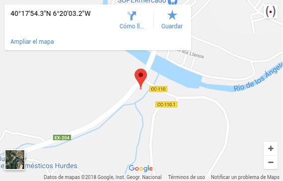 Mapa de Camping de Pinofranqueado